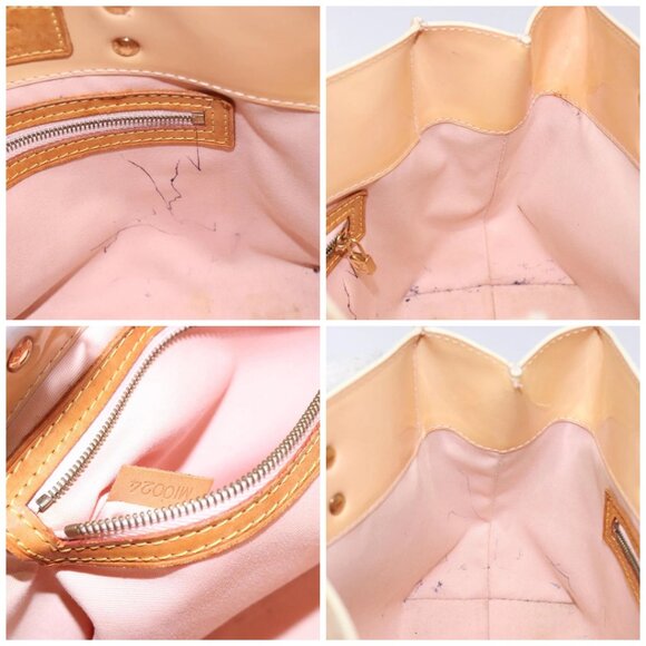 LOUIS VUITTON Monogram Vernis Reade PM Bag Marshmallow Pink M91306 Auth bs27748 - Picture 15 of 16